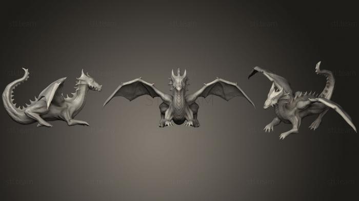 Статуэтки животных Дракон (4)